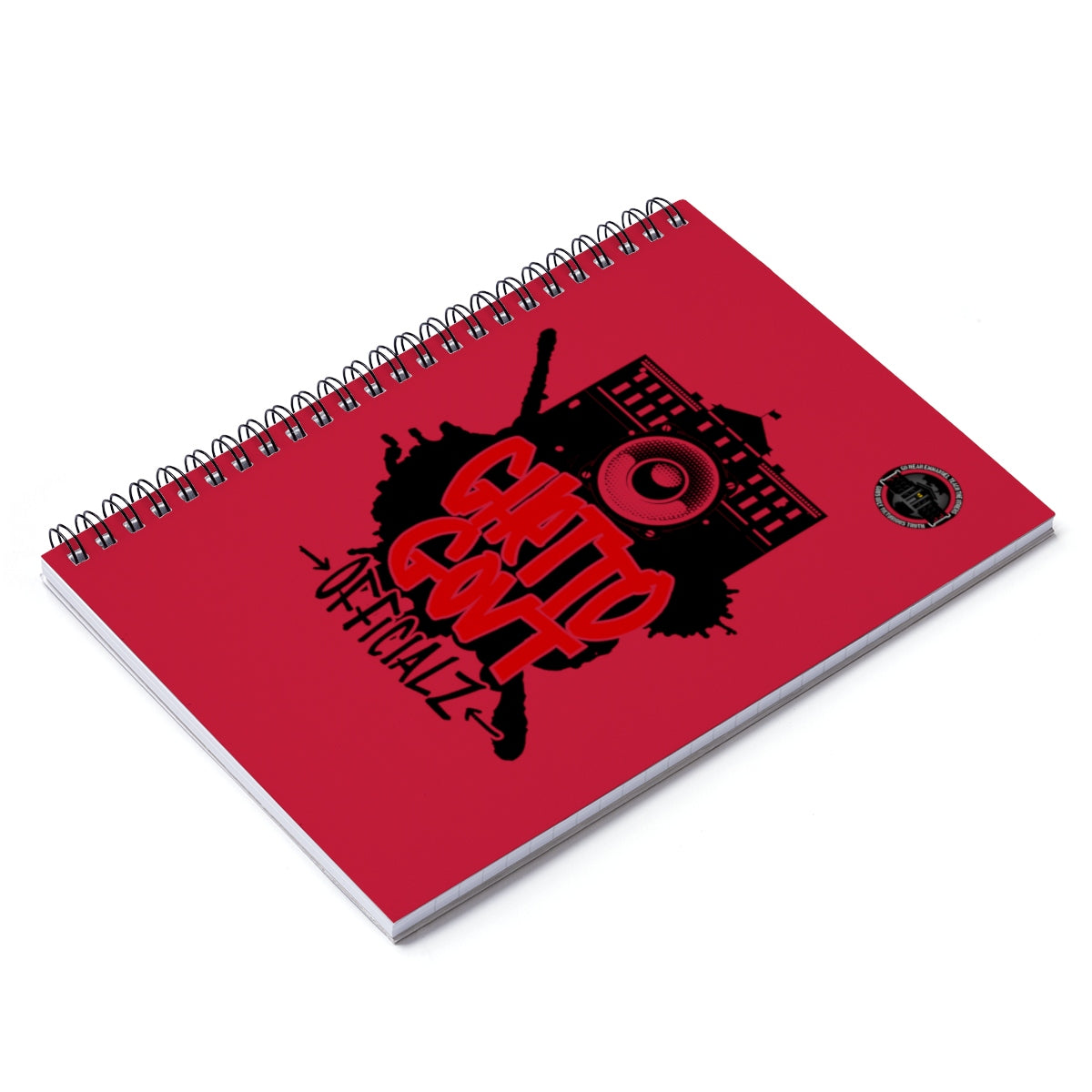 Ghetto Gov't Officialz Spiral Notebook - Ruled Line HeavenRazah - HellRazah Graphics by iHustle365
