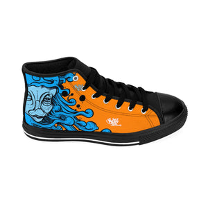 HRMI Orange Hydra Limited Edition Men's High-top Sneakers HellRazah Music Inc. - HeavenRazah