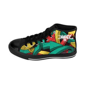 DiamondzOC Graffiti Arrows Designer Urban Men's High-top Sneakers