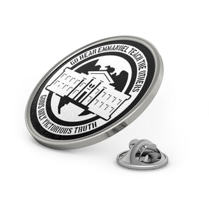 Ghetto Gov't Officialz Logo Designer Silver - Pewter Metal Lapel Pin