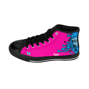 HRMI Pink Hydra Limited Edition Women's High-top Sneakers Official HellRazah Music Inc. - HeavenRazah