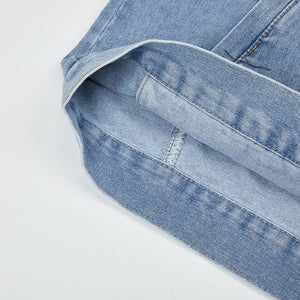 Wingz Up Vintage Sleeveless Denim Jacket