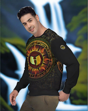 HellRazah Logo Men's Classic French Terry Crewneck Pullover
