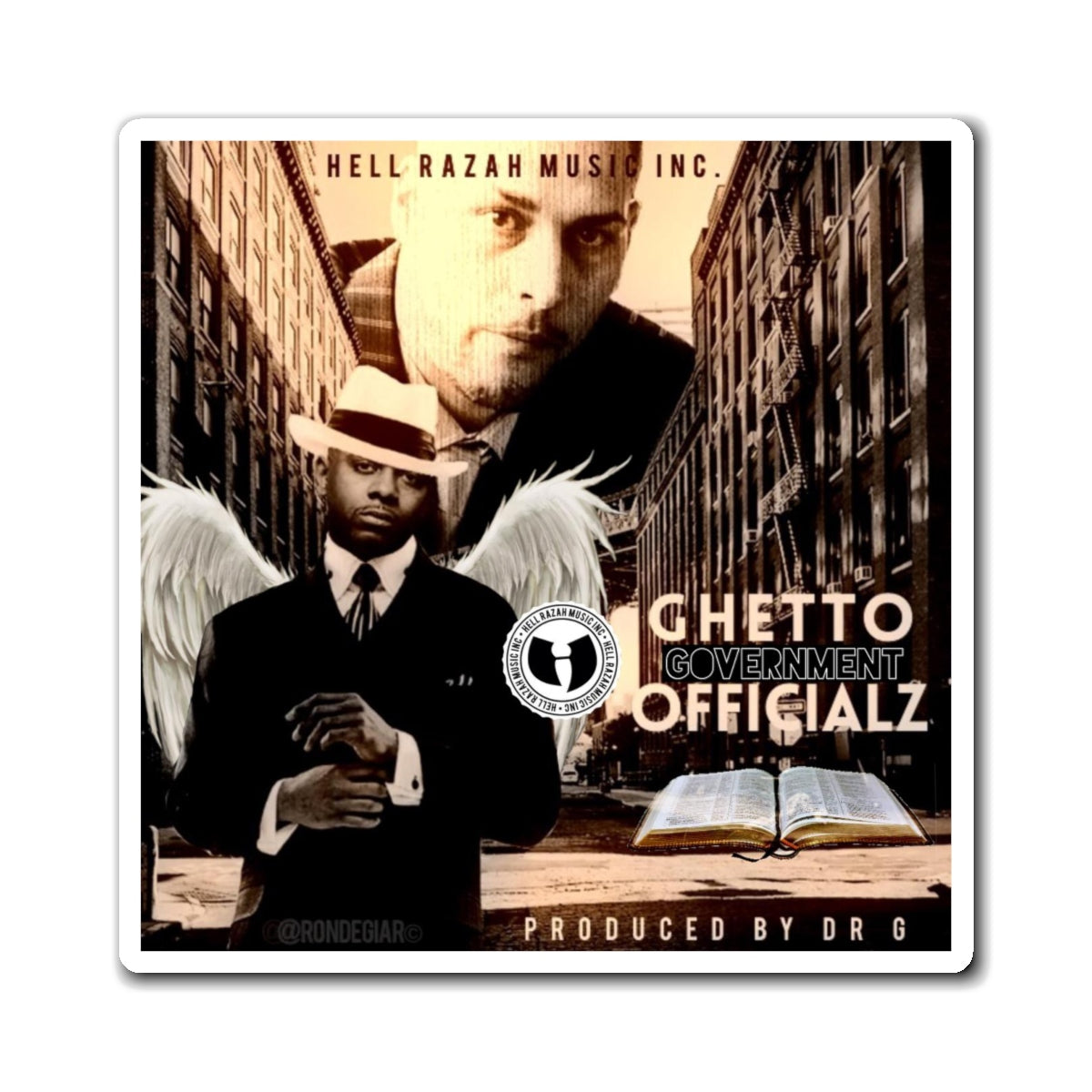 HellRazah Music Inc. - Ghetto Gov't Officialz Collectible Magnet