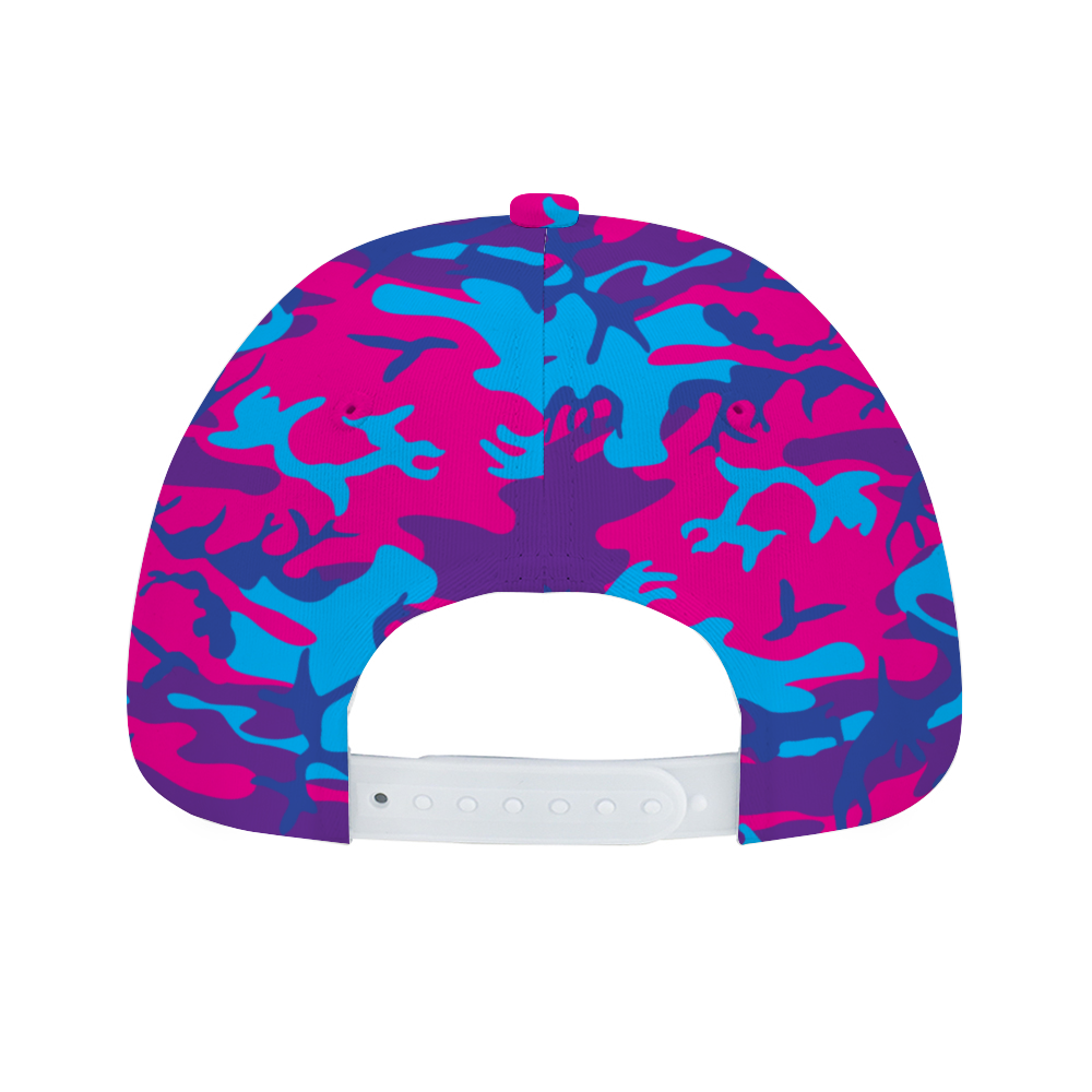 Grape Camo Unisex Adjustable Curved Bill Baseball Hat