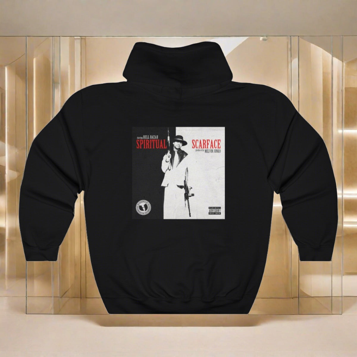 Spiritual Scarface Cover Art - Official HellRazah Music Inc. Unisex Heavy Blend™ Hooded Sweatshirt