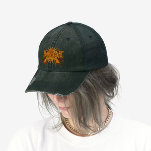 HRMI Throwback Logo HellRazah Music Inc Embroidered Unisex Trucker Hat Official HeavenRazah Merchandise