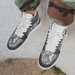 Renaissance Anacondas III High-Top Leather Sneakers - White