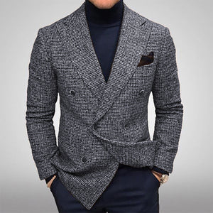 Casual Blazer Notched Lapel Slim Fit Suit Coat Business Tuxedo Top