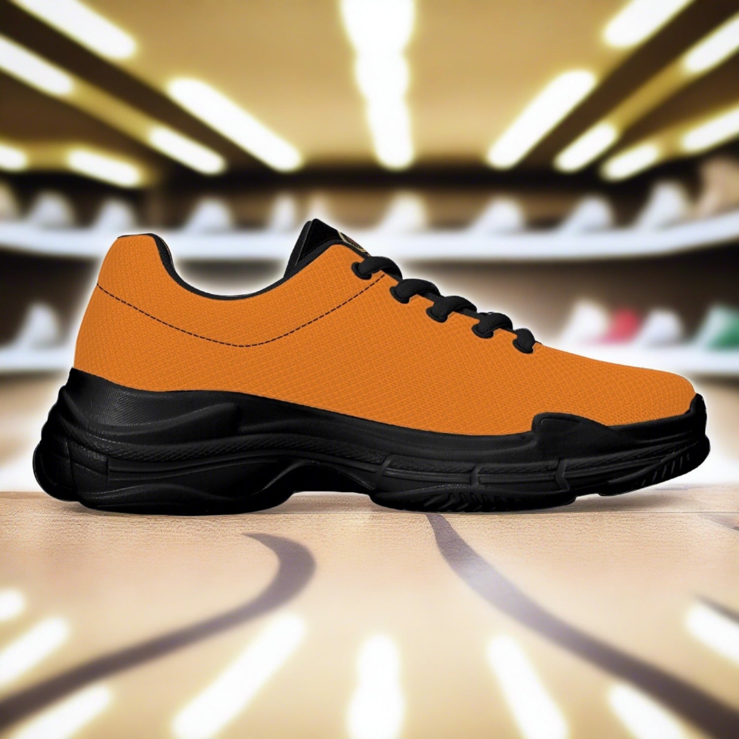 Mucasso Chunky Sneakers Orange - Black