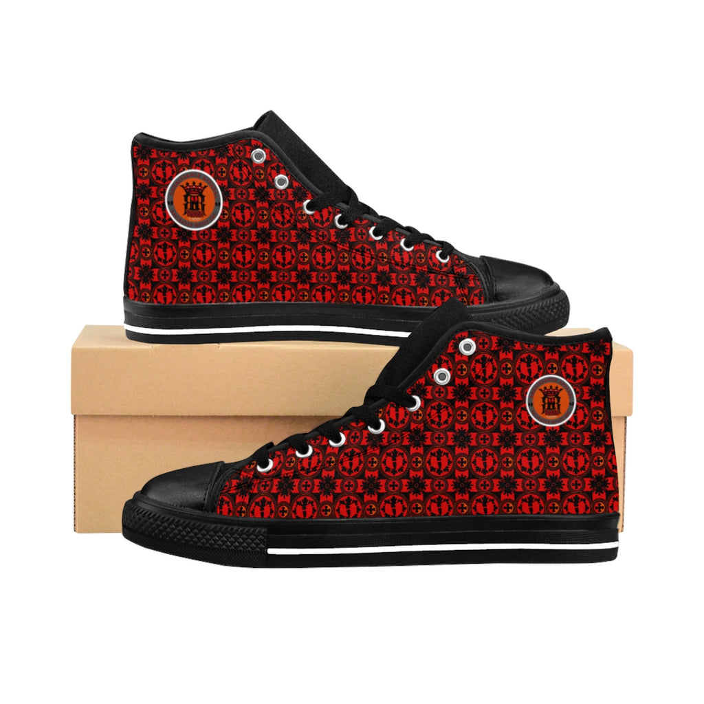 RRA Logo Razah Renaisannce Apparel Designer Men's High-Top Sneakers
