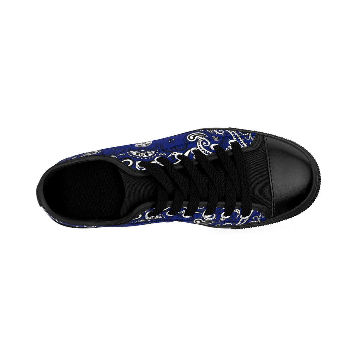 Ghetto Gov't Officialz Blue Bandana Logo Men's Sneakers