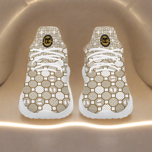 Renaissance Cream Unisex Mid Top Lightweight Breathable Slip-on Sneakers