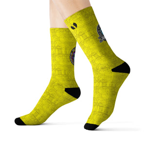 HRMI Elephant War Designer Socks Official HellRazah Music Inc. - HeavenRazah Merch - graphics by iHustle365