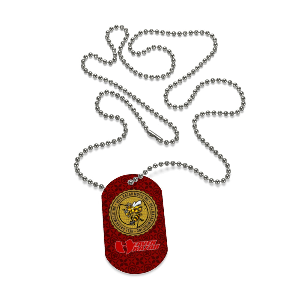Official Hell Razah Music Inc Logo Designer Dog Tag Necklace Heaven Razah Merchandise
