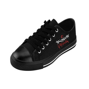 Official HellRazah Music Inc. Red Hook Designer Men's Sneakers HeavenRazah Merch Graphics by Sly Ski Original