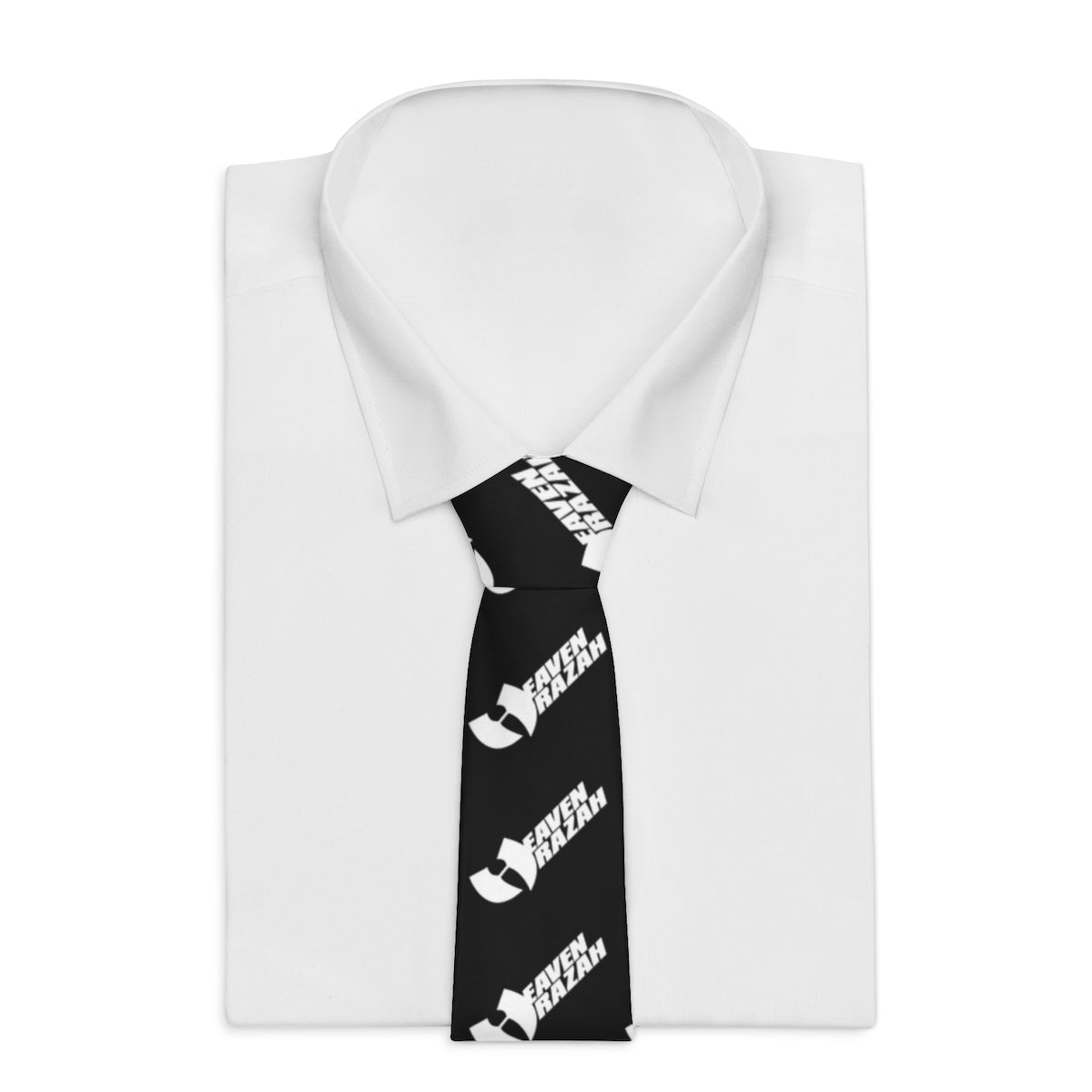 HeavenRazah Patterned Logo Designer Necktie