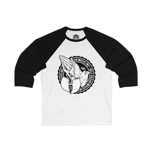 Renaissance Apparel Blessed Unisex 3/4 Sleeve Baseball Tee HeavenRazah - Graphics by iHustle365