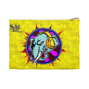 Official HellRazah Music Inc. Elephant Designer Accessory Pouch - Pencil Bag HeavenRazah Merch Graphics by iHustle365