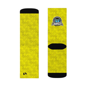HRMI Elephant War Designer Socks Official HellRazah Music Inc. - HeavenRazah Merch - graphics by iHustle365
