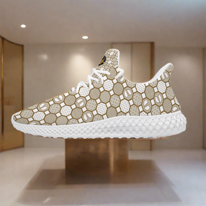 Renaissance Cream Unisex Mid Top Lightweight Breathable Slip-on Sneakers
