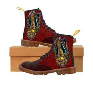 Official Hell Razah Music Inc Logo Dont Get Gassed Up Designer Kicks Graphics by iHustle365_ Men's Martin Boots Heaven Razah