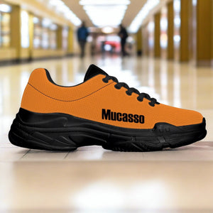 Mucasso Chunky Sneakers Orange - Black