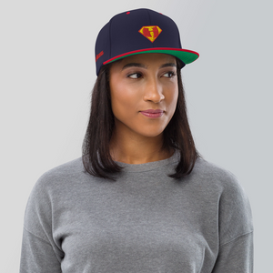 Black Superman Snapback Hat