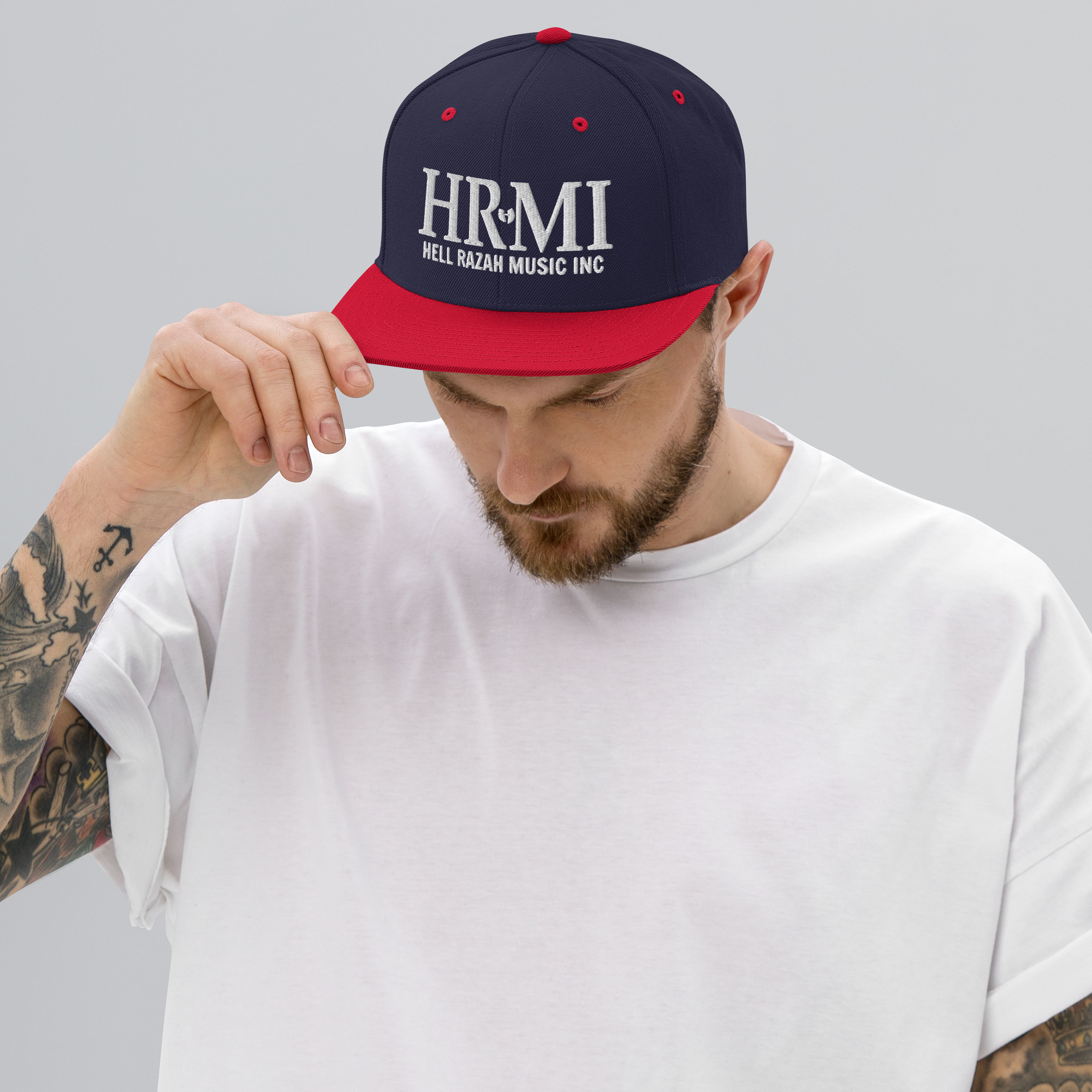 HRMI Embroidered Snapback Hat