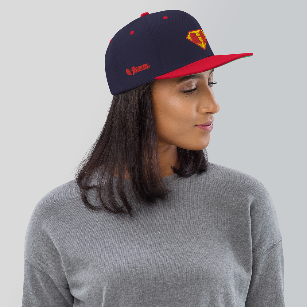 Black Superman Snapback Hat