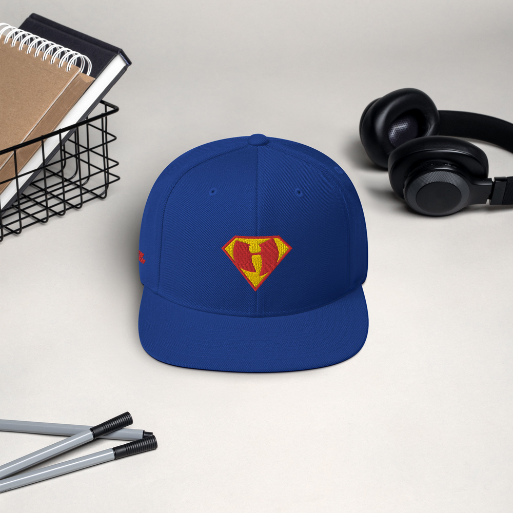 Black Superman Snapback Hat