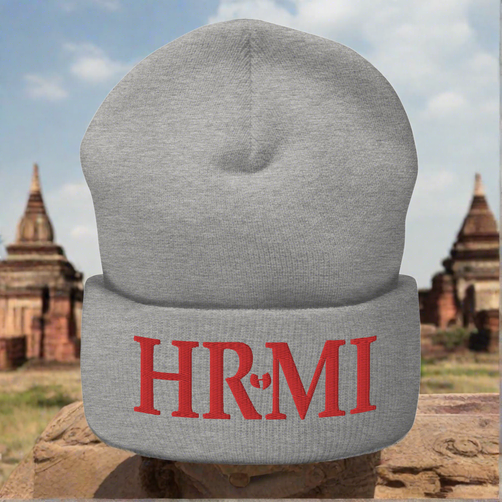 HRMI Embroidered Cuffed Beanie