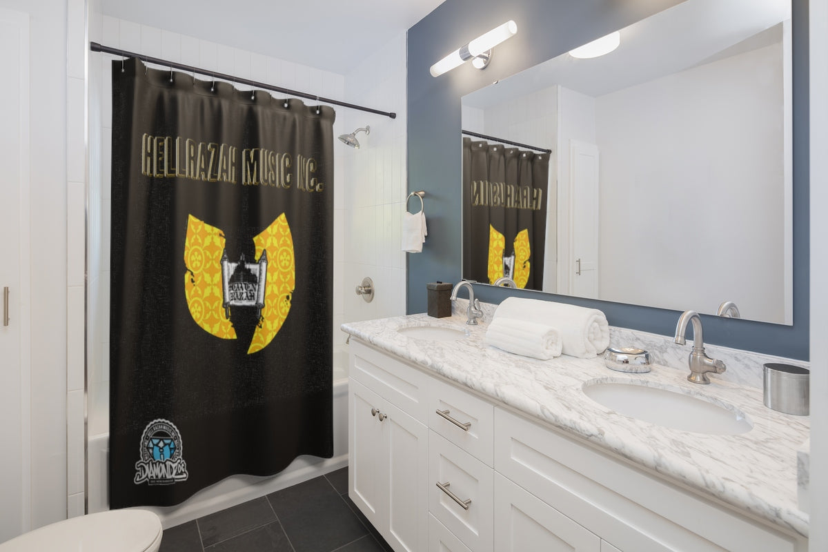 HRMI Razah Renaissance H Scroll Shower Curtain