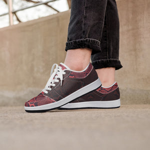 Renaissance Scarlet Cobras-  Low Top Leather Sneakers