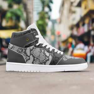 Renaissance Anacondas III High-Top Leather Sneakers - White