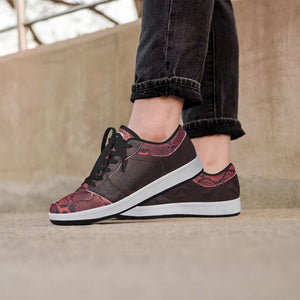 Renaissance Scarlet Cobras-  Low Top Leather Sneakers