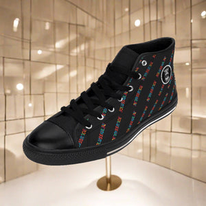 Renaissance Apparel Colored Pattern High-top Sneakers