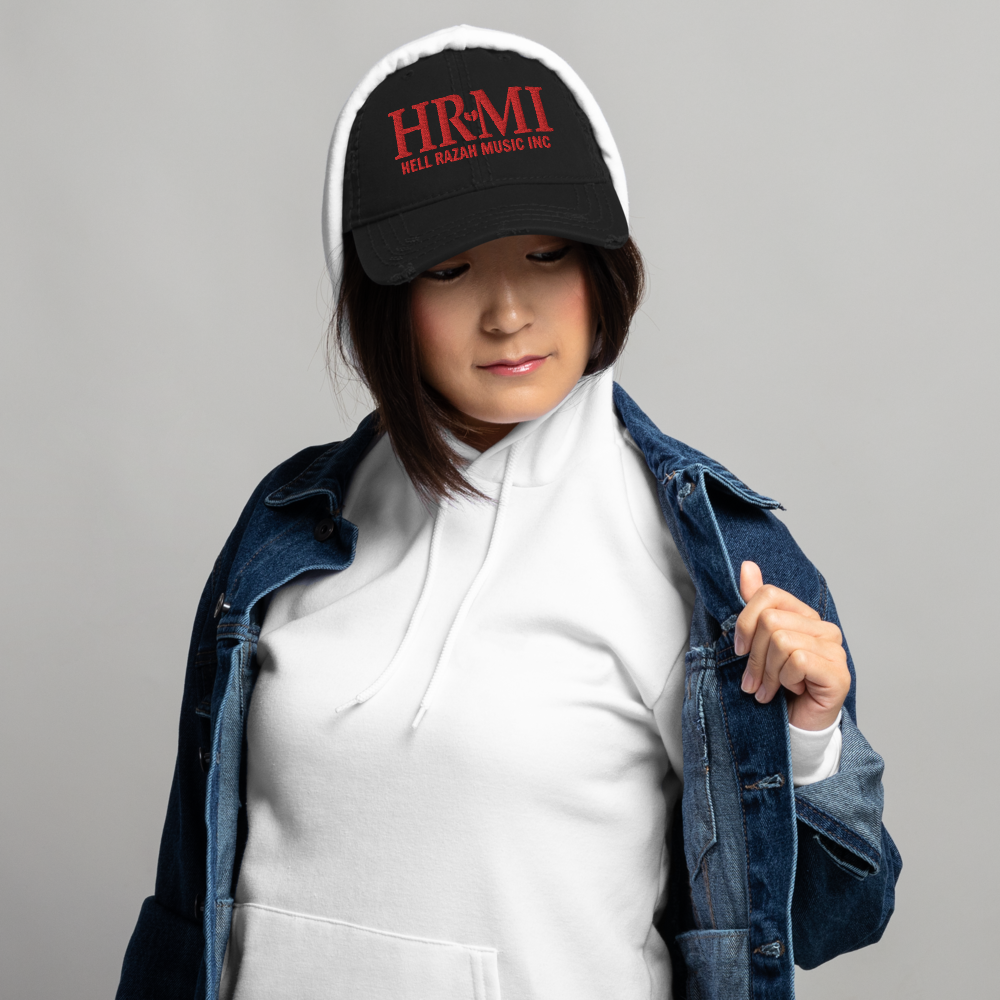 HRMI Embroidered Distressed Dad Hat