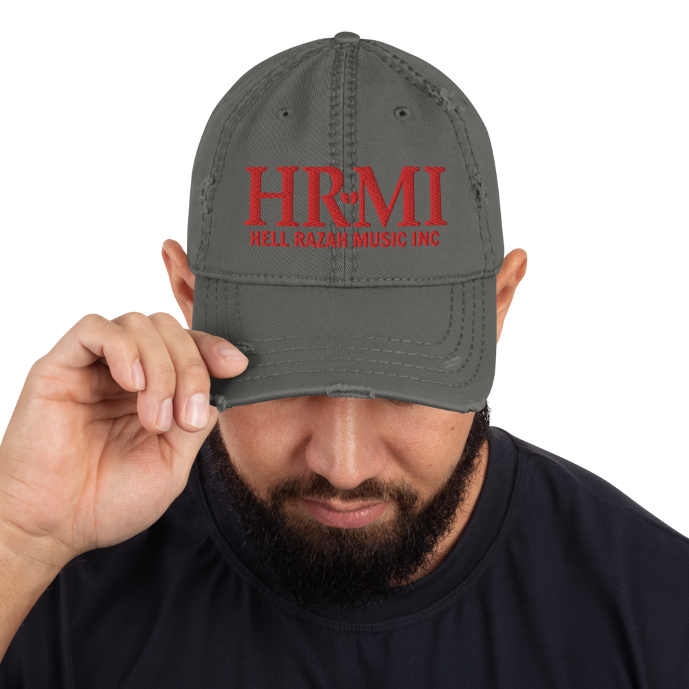HRMI Embroidered Distressed Dad Hat
