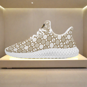 Renaissance Cream Unisex Mid Top Lightweight Breathable Slip-on Sneakers