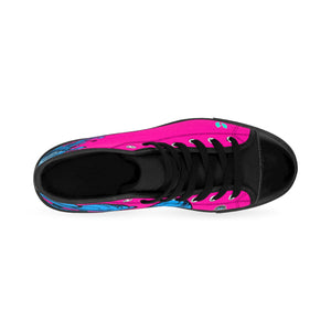 HRMI Pink Hydra Limited Edition Women's High-top Sneakers Official HellRazah Music Inc. - HeavenRazah