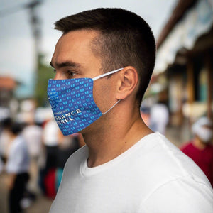 Renaissance Apparel Blue Snug-Fit Polyester Face Mask