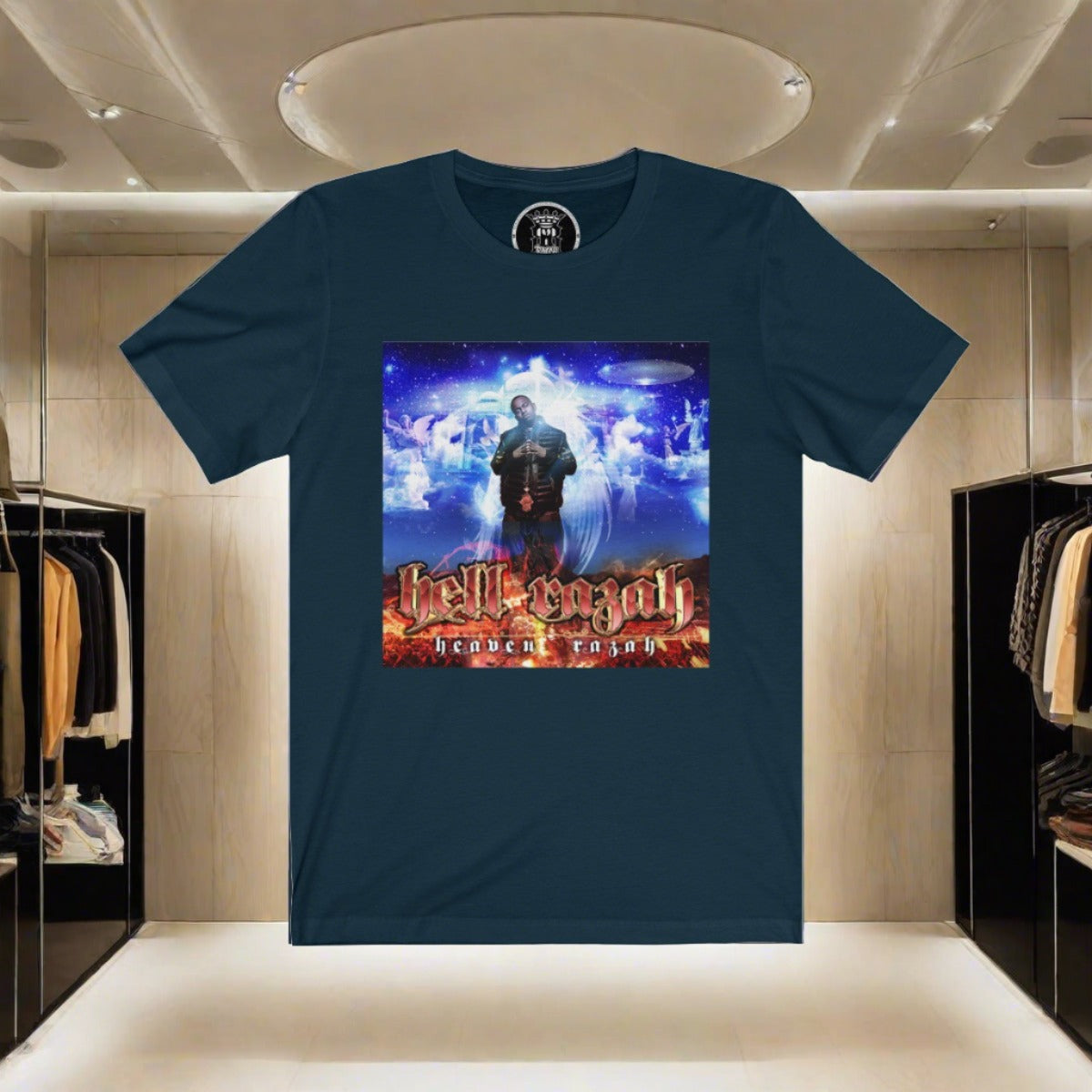 HellRazah Music Inc. - HeavenRazah Album Cover Art Unisex Jersey Short Sleeve Tee