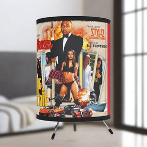 Limited Edition Live and Let Die Tripod Lamp with High-Res Printed Shade