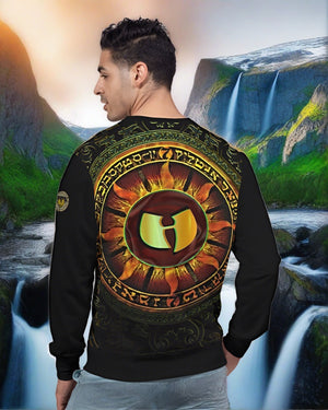HellRazah Logo Men's Classic French Terry Crewneck Pullover