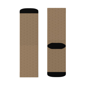 HRMI HellRazah Music Inc. Tan Designer Socks Official HeavenRazah Merchandise