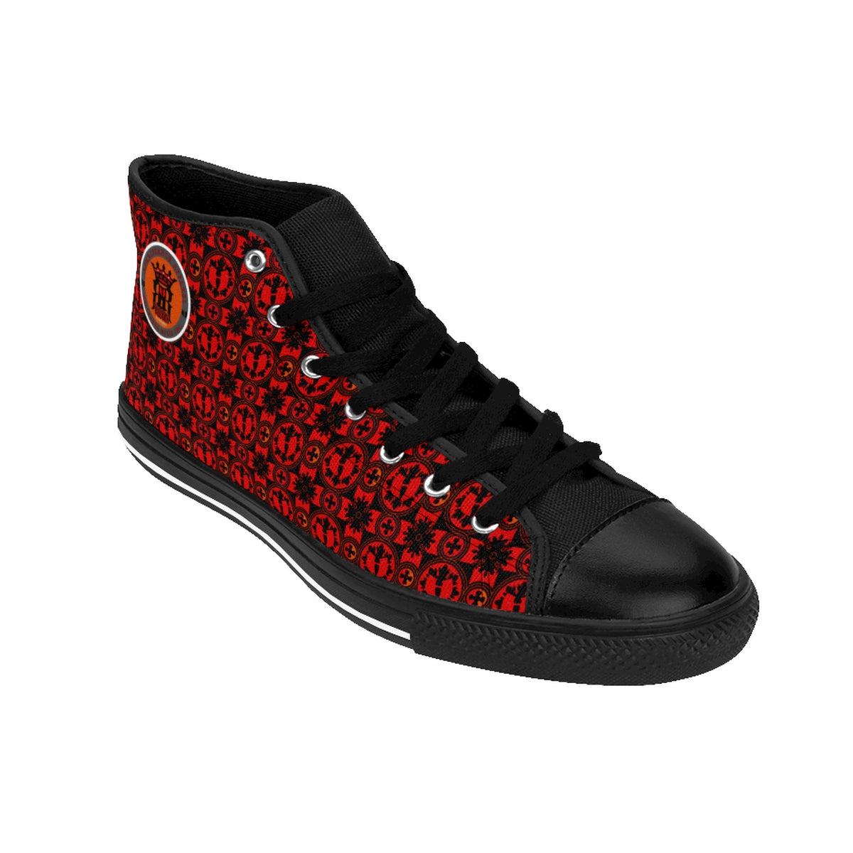 RRA Logo Razah Renaisannce Apparel Designer Men's High-Top Sneakers