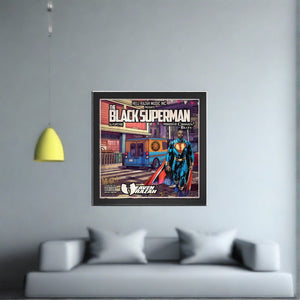 The Black Superman Framed poster