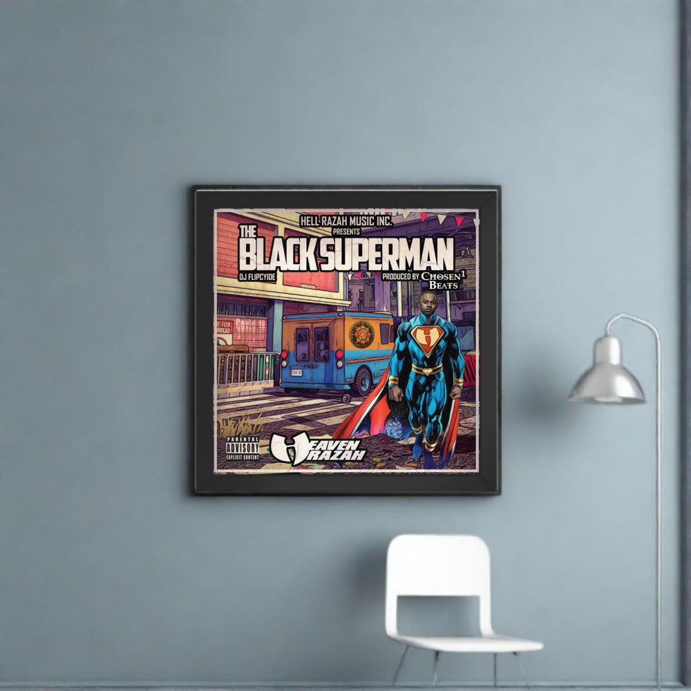 The Black Superman Framed poster