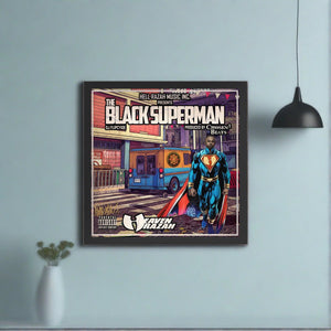The Black Superman Framed poster